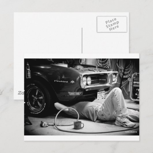 Firebird Mechanic Briefkaart (Voorkant / Achterkant)