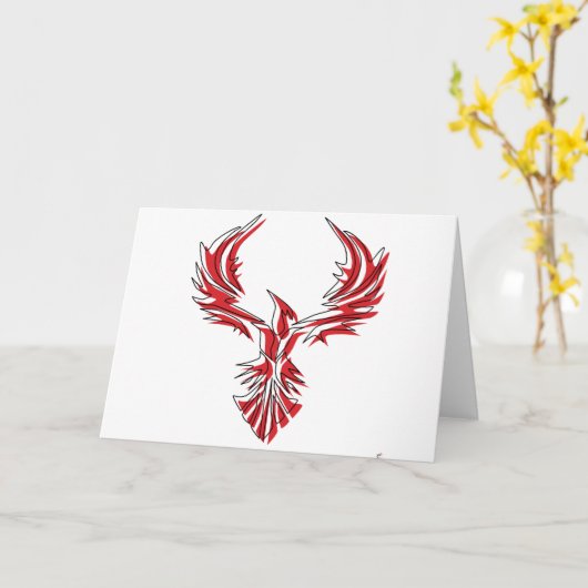 Firebird - Phoenix Kaart (Gele Bloem)