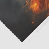 Firebird Phoenix op Fire Decoupage Tissuepapier (Detail)