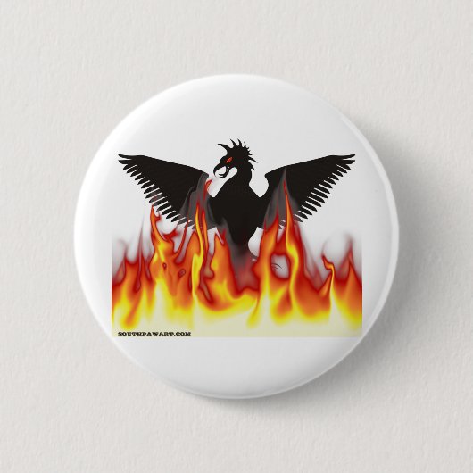 FireBird/Phoenix Ronde Button 5,7 Cm (Voorkant)
