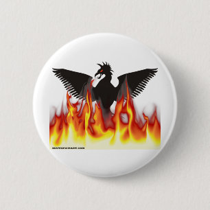 FireBird/Phoenix Ronde Button 5,7 Cm