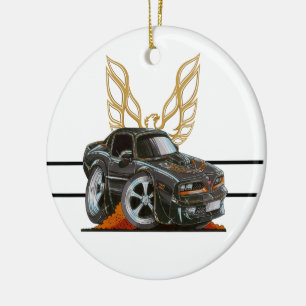 Firebird Trans Am Black TA 6.6 Cartoon Keramisch Ornament