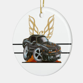 Firebird Trans Am Black TA 6.6 Cartoon Keramisch Ornament