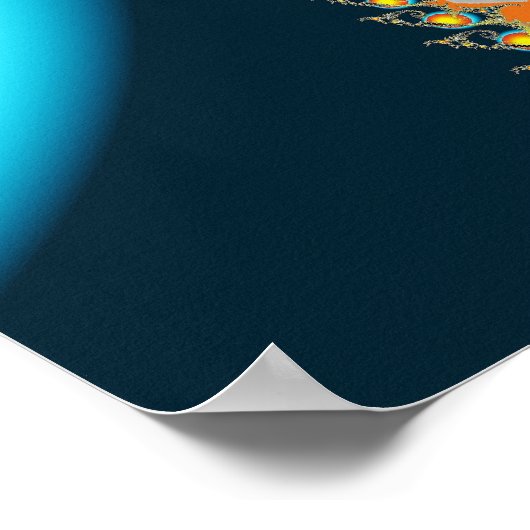 Fireburst Fractal Art Poster (Hoek)