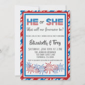 Firecracker 4 juli Baby Geslacht onthullen Kaart (Voorkant)