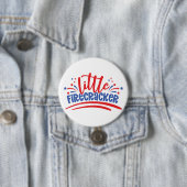 Firecracker 4 juli ronde button 7,6 cm (In situ)
