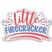 Firecracker 4 juli sticker (Voorkant)
