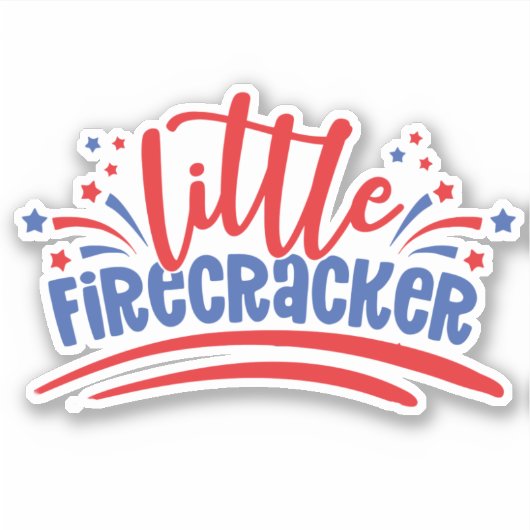 Firecracker 4 juli sticker (Voorkant)