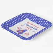Firecracker 4th Birthday Paper Borden Papieren Bordje (Gebogen)