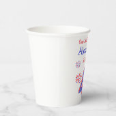 Firecracker 4th Birthday Papieren Bekers (Rechts)