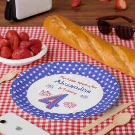 Firecracker 4th Birthday Papieren Bordje