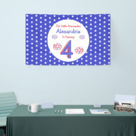 Firecracker 4th Birthday Spandoek