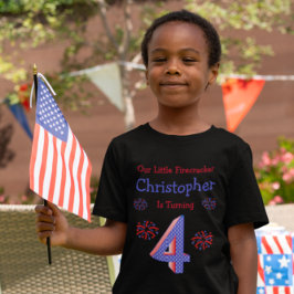 Firecracker 4th Birthday T-Shirt