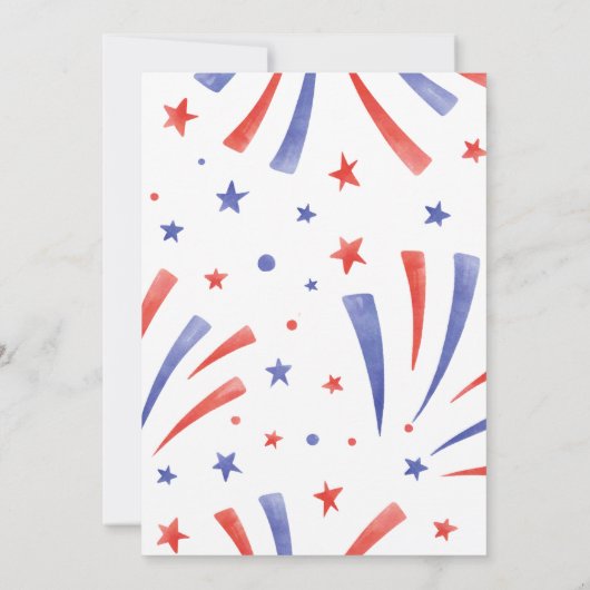 Firecracker 4th juli 9th Verjaardag Patriottisch S Kaart (Achterkant)