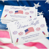 Firecracker Baby shower Diaper Raffle Kaart