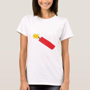 Firecracker-cartoon, TNT, dynamiet T-shirt