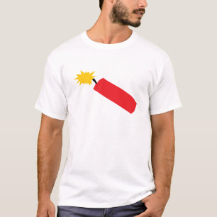 Firecracker-cartoon, TNT, dynamiet T-shirt