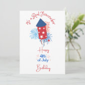 Firecracker Do Real Firecracker Happy 4th of July Feestdagenkaart (Staand voorkant)