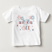 Firecracker draait ONE First Birthday Shirt (Voorkant)
