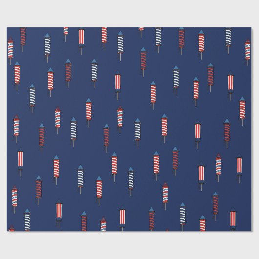 Firecracker Festiviteiten 4 juli Cadeaupapier (Vlak)