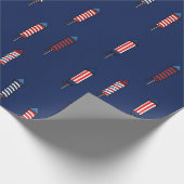 Firecracker Festiviteiten 4 juli Cadeaupapier (Hoek)