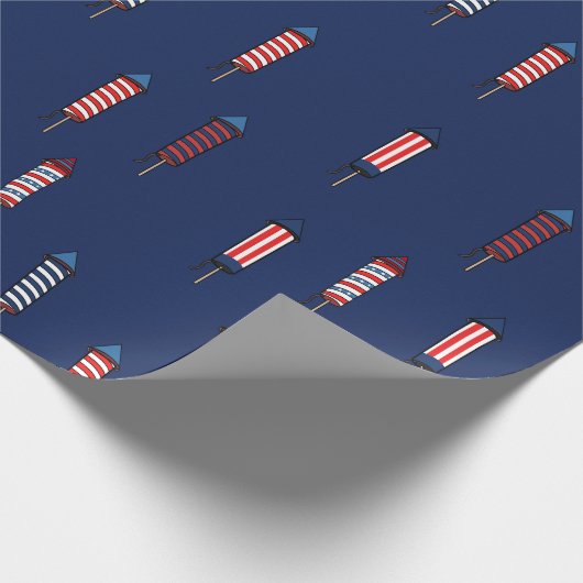 Firecracker Festiviteiten 4 juli Cadeaupapier (Hoek)