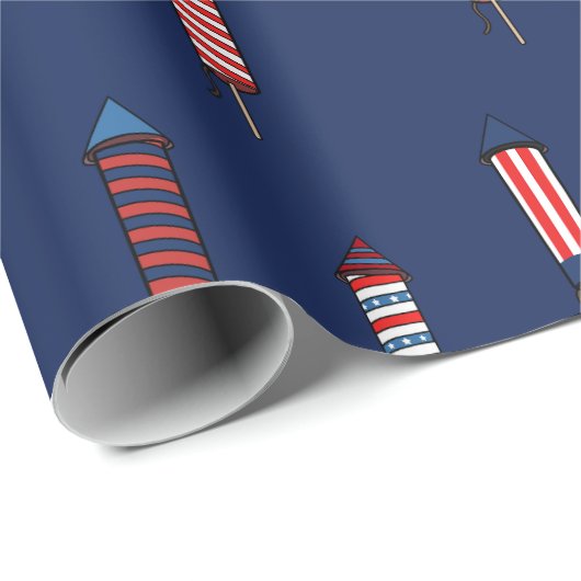 Firecracker Festiviteiten 4 juli Cadeaupapier (Rol Hoek)