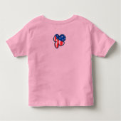 Firecracker Hula Meisje Baby's & Peuter T-shirts (Achterkant)