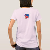 Firecracker Hula Meisje Dames T-shirts (Achterkant)