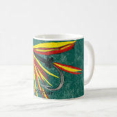 "Firecracker" Klassieke forel Koffiemok (Voorkant rechts)