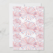 Firecracker onderweg! 4 juli Baby shower Bedankkaart (Achterkant)