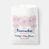 Firecracker onderweg! 4 juli Baby shower Bedankzakje (Voorkant)