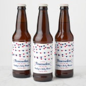 Firecracker onderweg! 4 juli Baby shower Bier Etiket (Flessen)