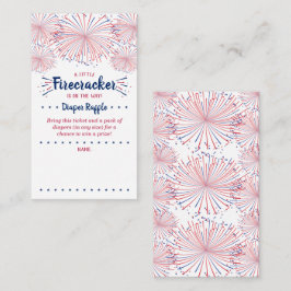 Firecracker onderweg! 4 juli Baby shower Informatiekaartje