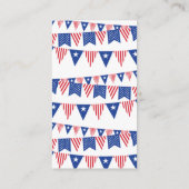 Firecracker onderweg! 4 juli Baby shower Informatiekaartje (Achterkant)