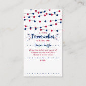 Firecracker onderweg! 4 juli Baby shower Informatiekaartje (Voorkant)