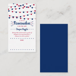 Firecracker onderweg! 4 juli Baby shower Informatiekaartje
