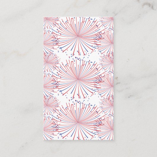 Firecracker onderweg! 4 juli Baby shower Informatiekaartje (Achterkant)