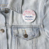 Firecracker onderweg! 4 juli Baby shower Ronde Button 5,7 Cm (In situ)