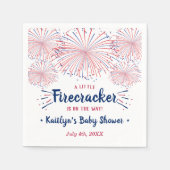 Firecracker onderweg! 4 juli Baby shower Servet (Voorkant)
