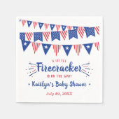 Firecracker onderweg! 4 juli Baby shower Servet (Voorkant)