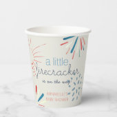 Firecracker op 4 juli Baby shower Fireworks Papieren Bekers (Voorkant)