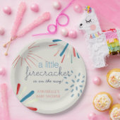 Firecracker op 4 juli Baby shower Fireworks Papieren Bordje (Feest)