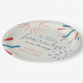 Firecracker op 4 juli Baby shower Fireworks Papieren Bordje (Gekanteld)