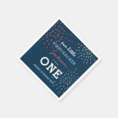 Firecracker op 4 juli Fireworks Birthday Servet (Hoek)