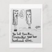 Firecracker Paar Vierde van juli Groet Briefkaart (Voorkant)