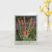 Firecracker Penstemon - Native Notecard Kaart (Gele Bloem)