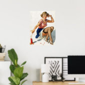 Firecracker Pin Up Poster (Thuiskantoor)