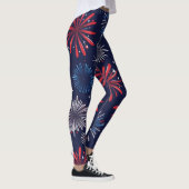 Firecracker Print 4 juli Leggings (Rechts)