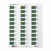 Firecracker Trout Fly Return Address Label (Full Sheet)